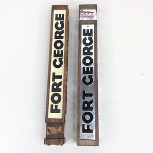 Lot of 2 Fort George Beer Tap Handles Astoria Oregon City of Dreams
